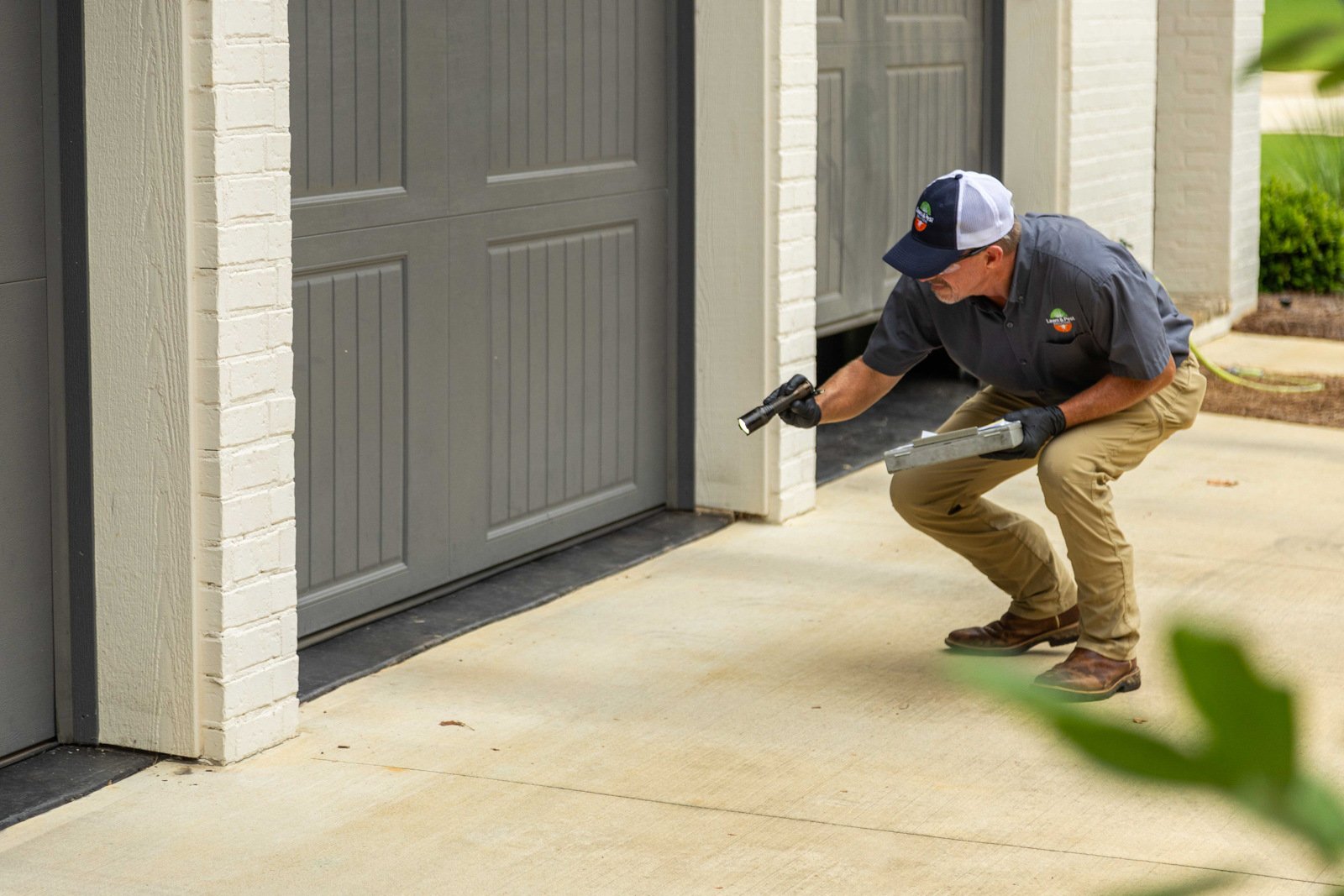 pest control tech crew garage inspection 9