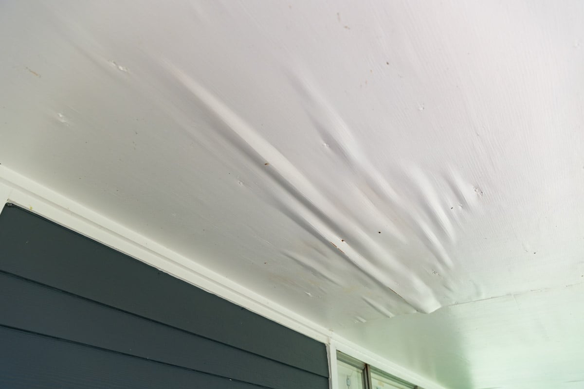 pest control outdoor porch ceiling wood damage termite