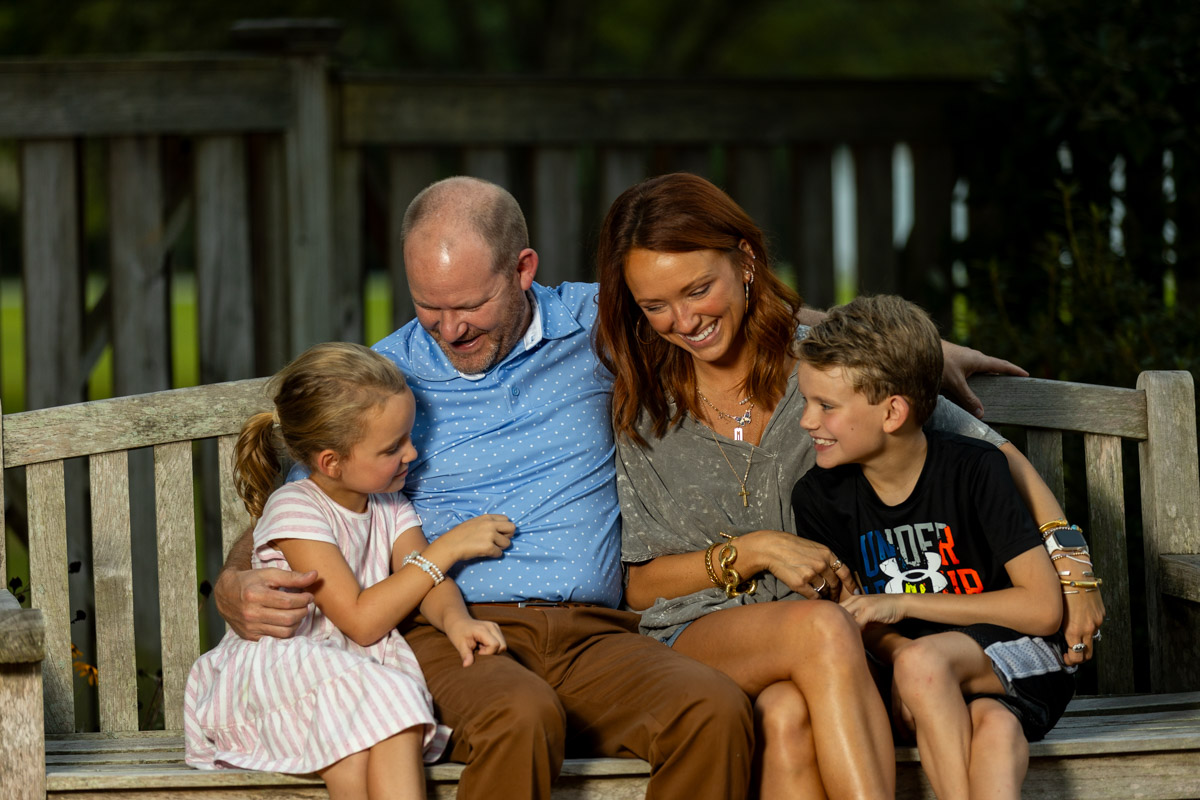 lawn care customers family smiling 3