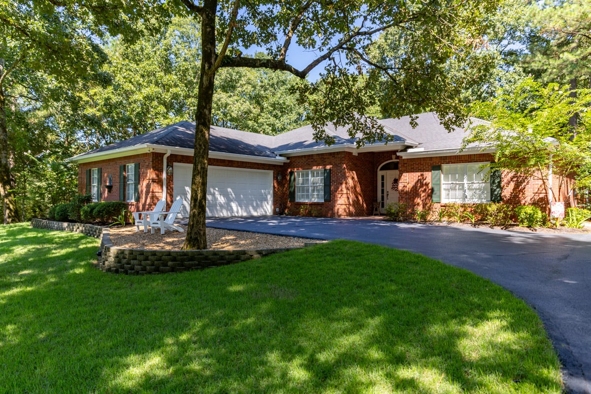 lawn care nice lawn home with shade trees and foundation plantings