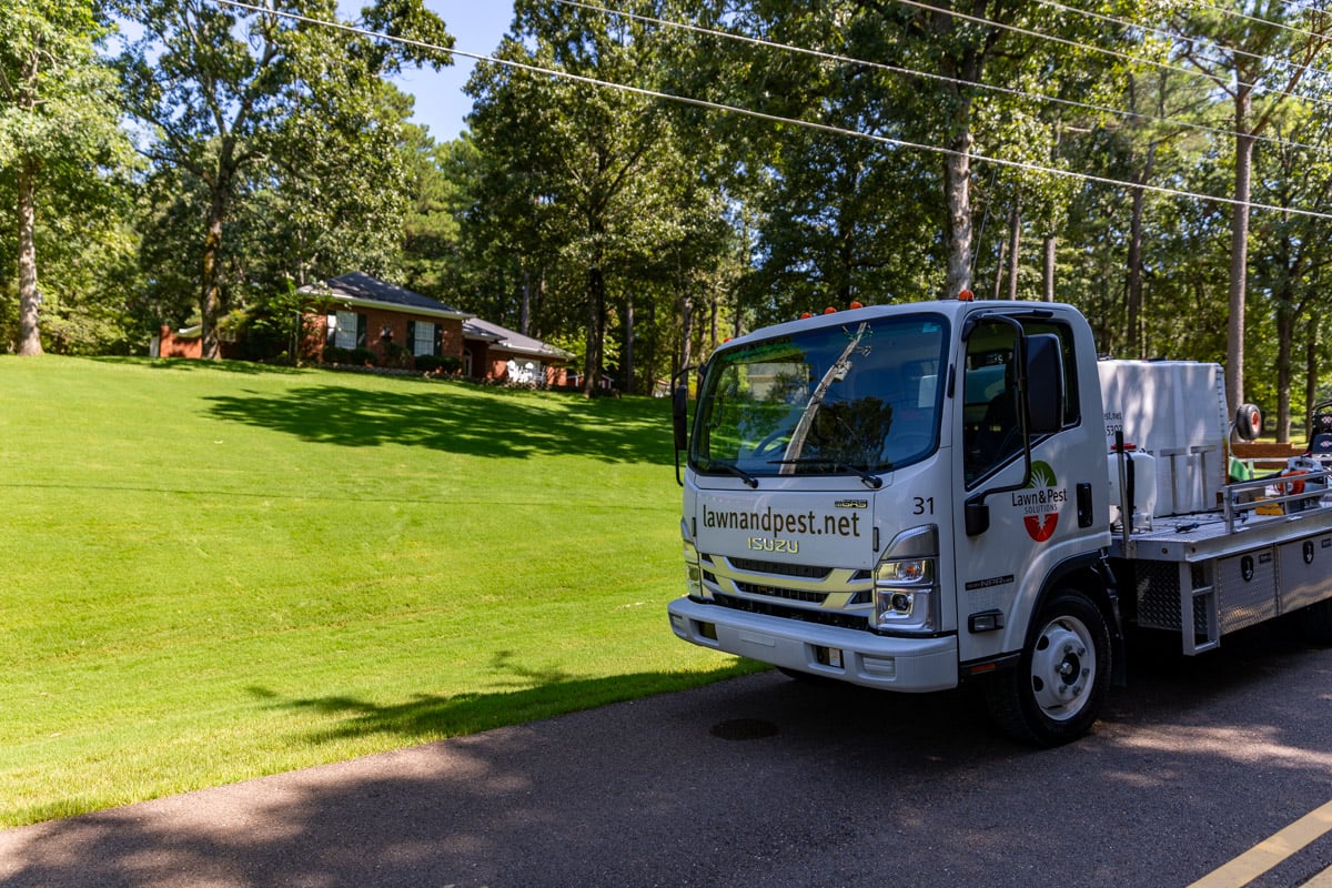 lawn care nice lawn truck